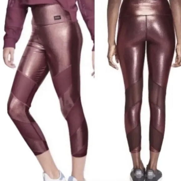 NWT Victoria's Secret PINK Ultimate High Waist Ankle Mesh Leggings - Picture 4 of 4